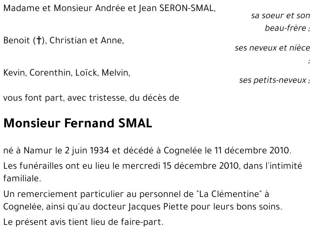 Fernand SMAL