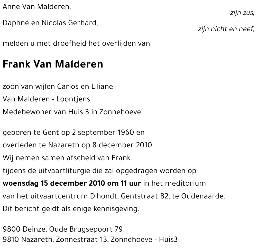 Frank Van Malderen