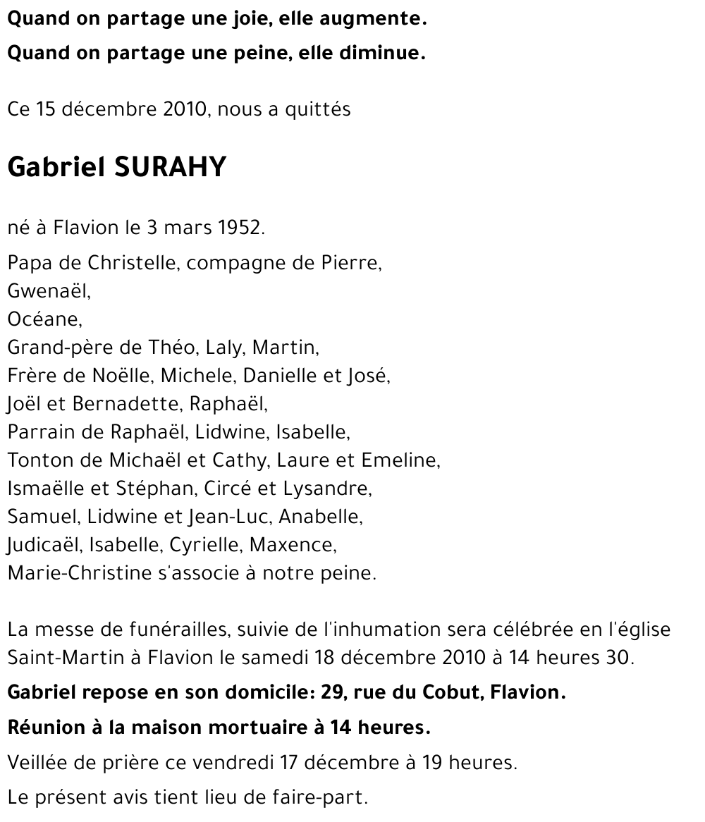 Gabriel SURAHY