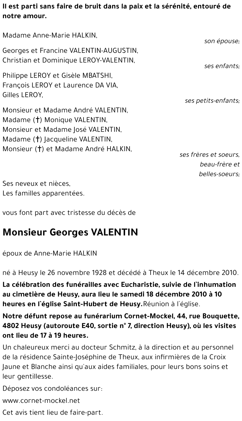 Georges VALENTIN