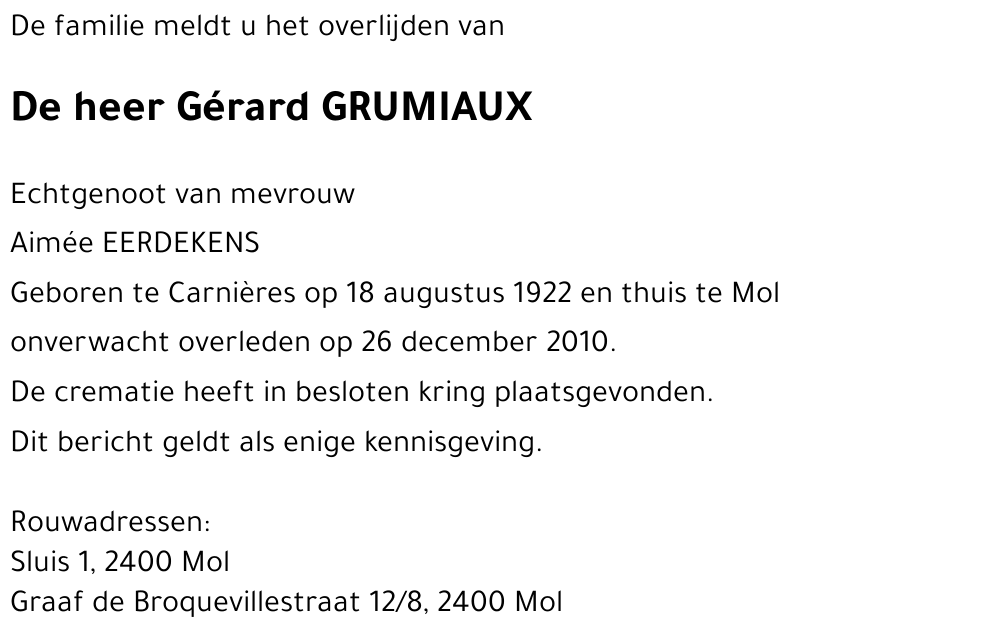 Gérard GRUMIAUX