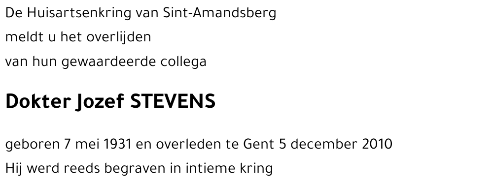 Jozef STEVENS
