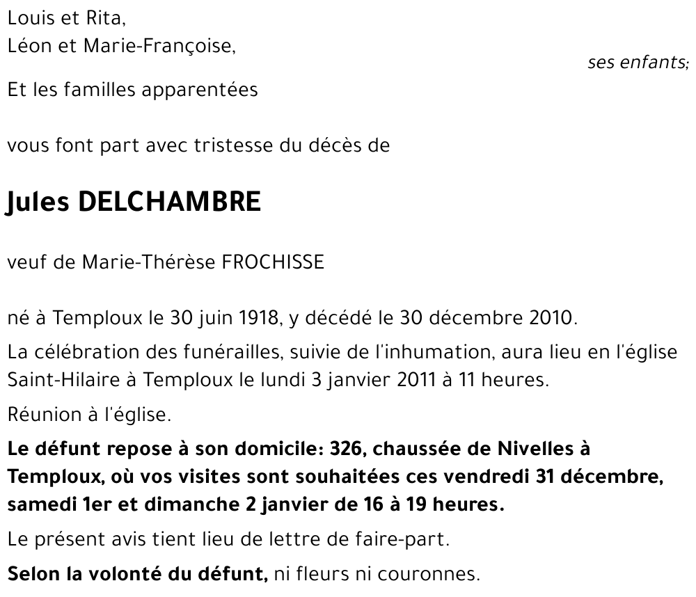 Jules DELCHAMBRE