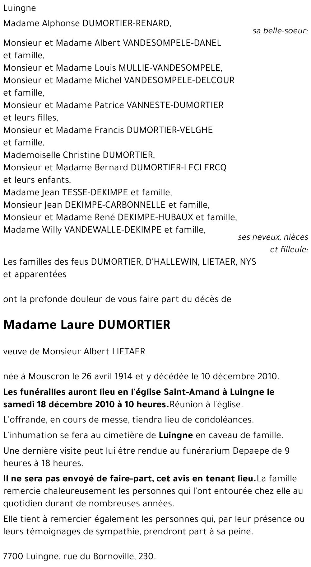 Laure DUMORTIER