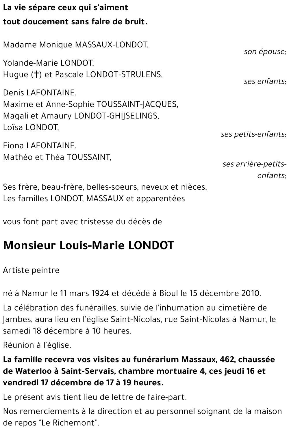 Louis-Marie LONDOT