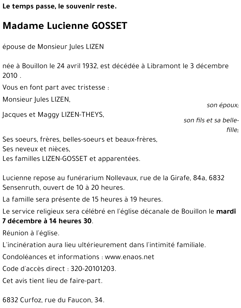 Lucienne GOSSET
