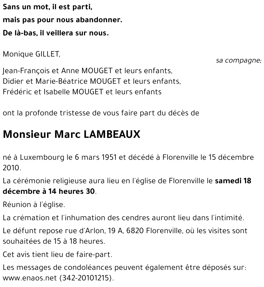 Marc LAMBEAUX