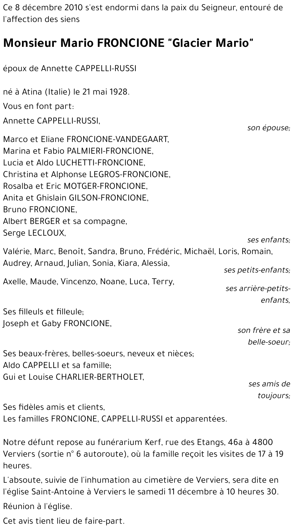 Mario FRONCIONE