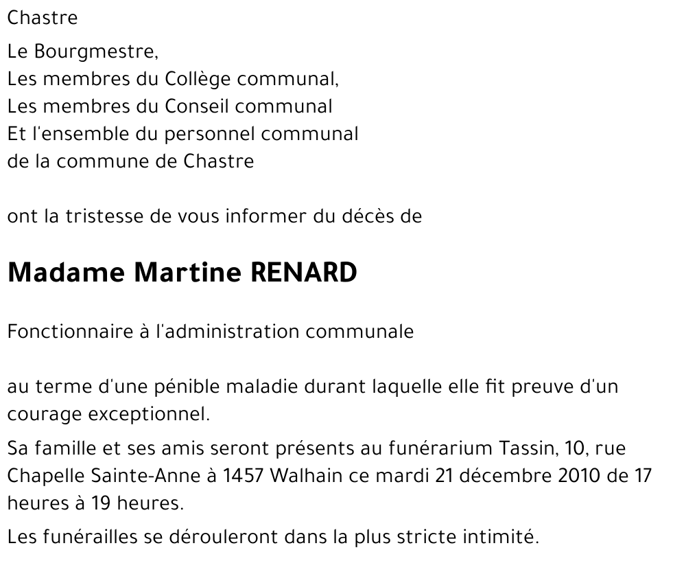 Martine RENARD