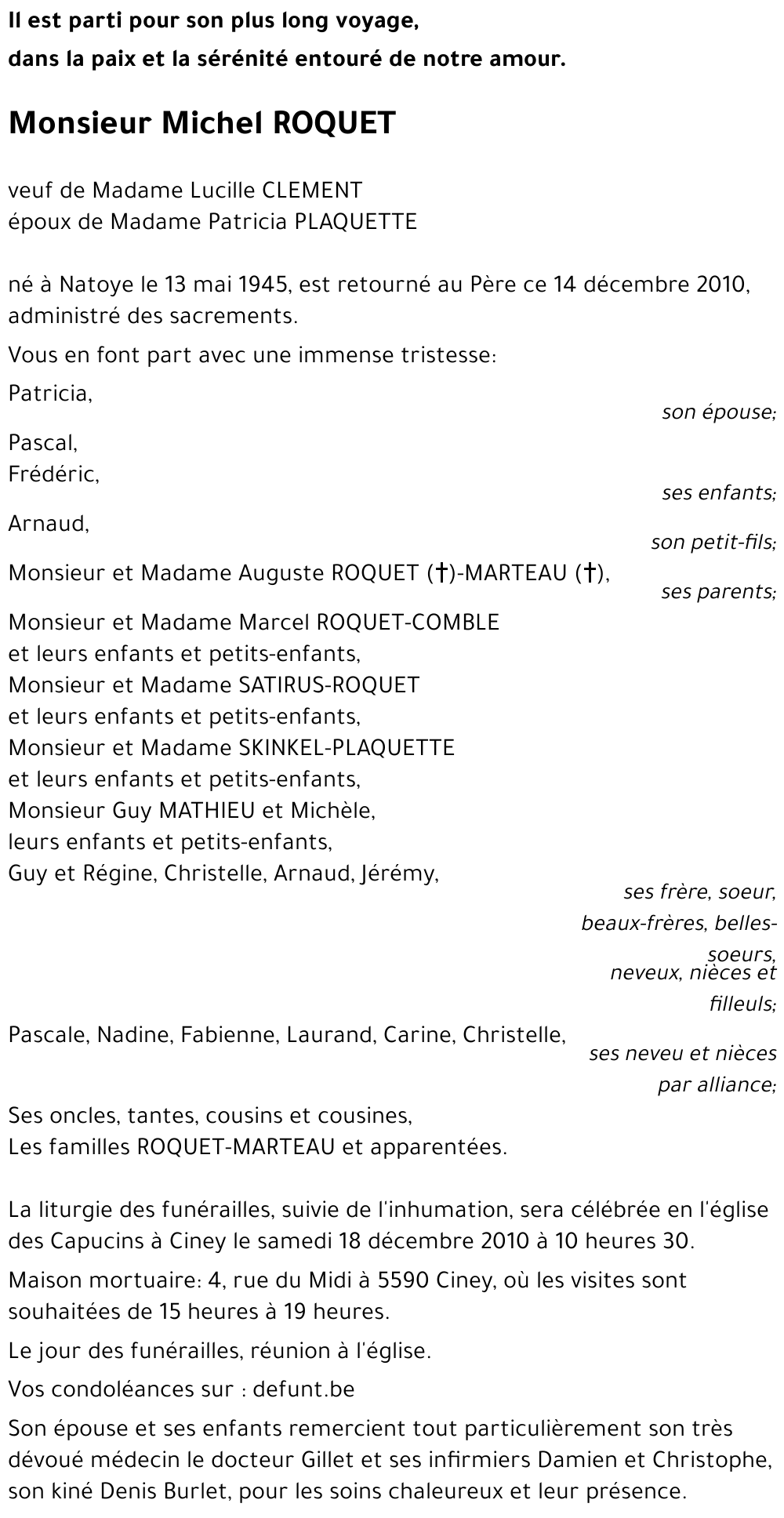 Michel ROQUET