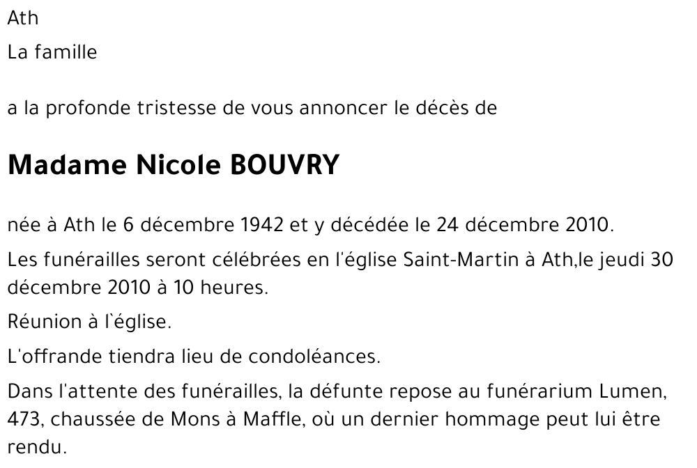 Nicole Bouvry