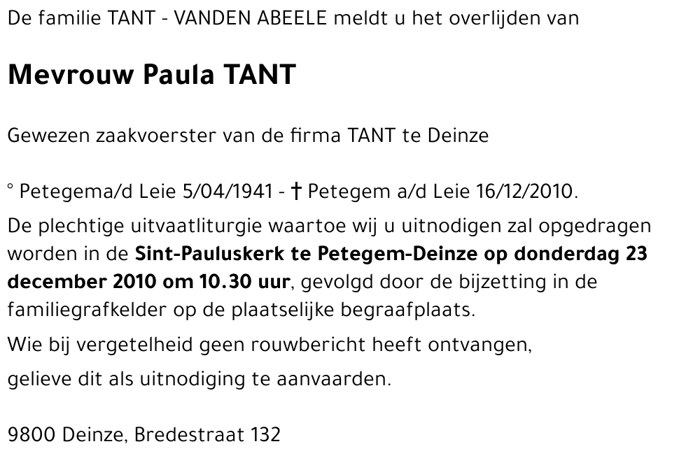 Paula TANT
