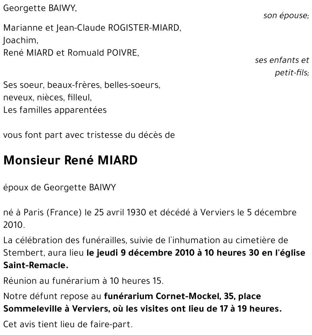 René MIARD