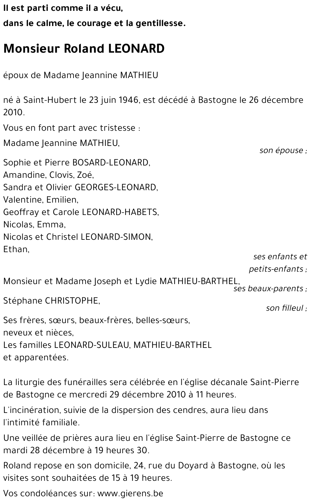 Roland LEONARD
