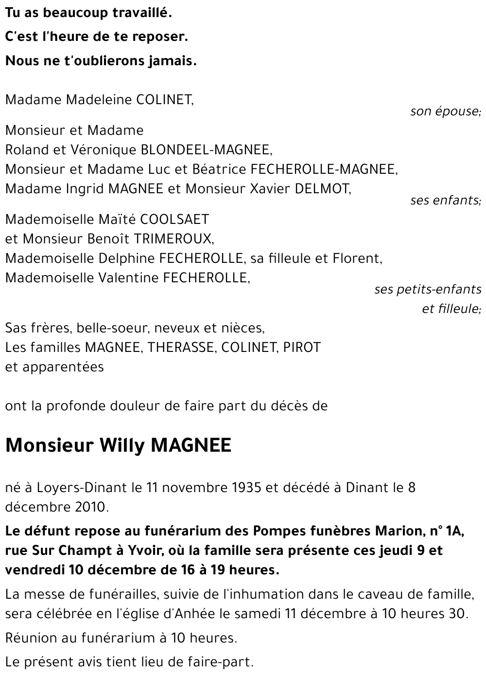 Willy MAGNEE
