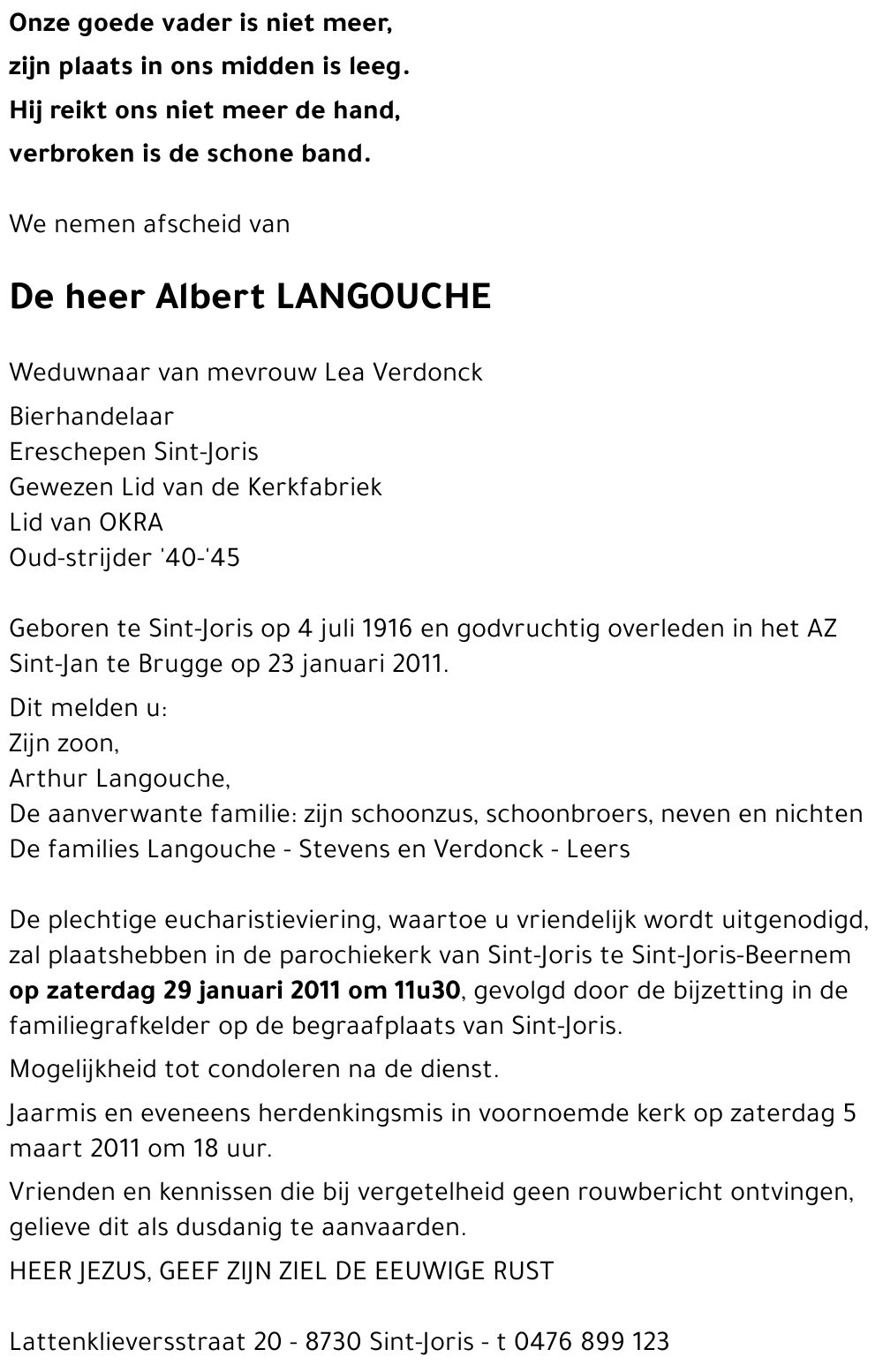 Albert LANGOUCHE