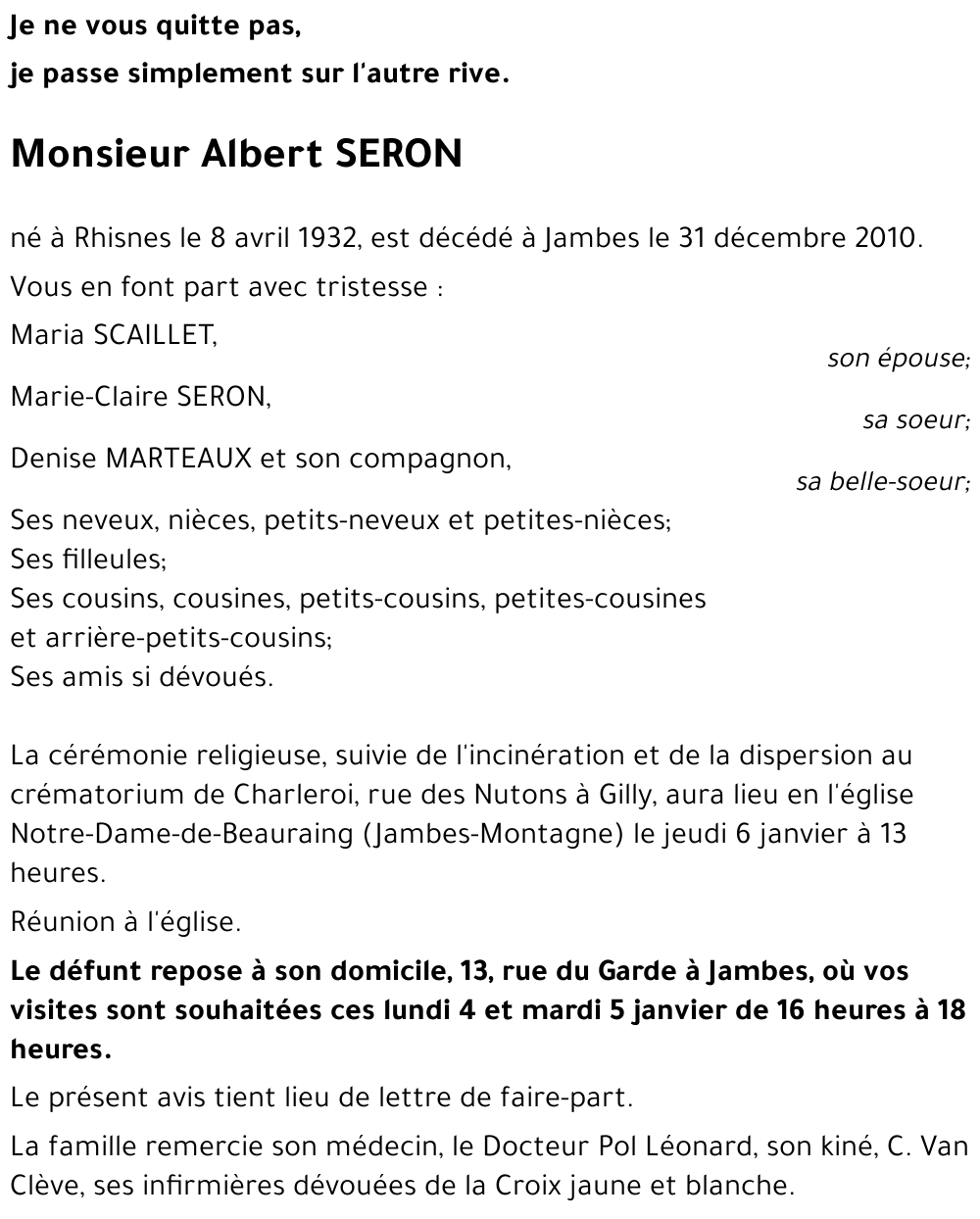Albert SERON