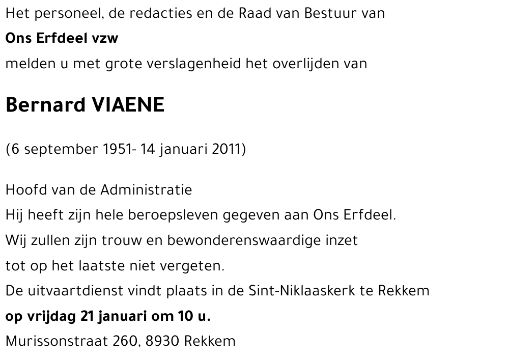 Bernard VIAENE