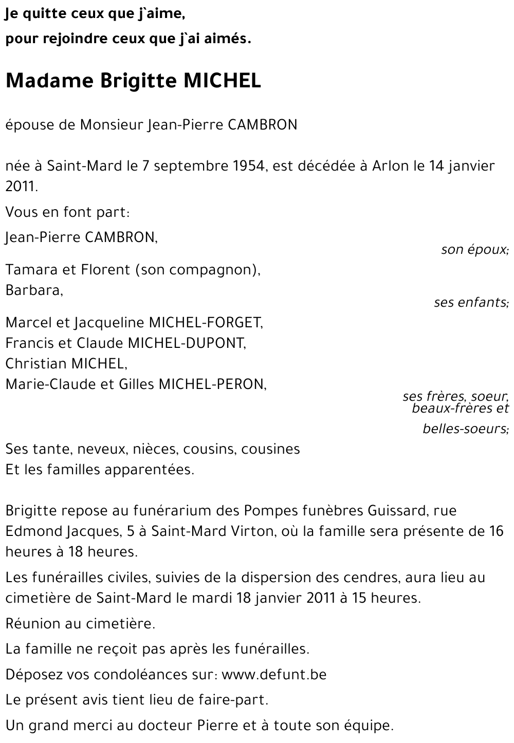 Brigitte MICHEL
