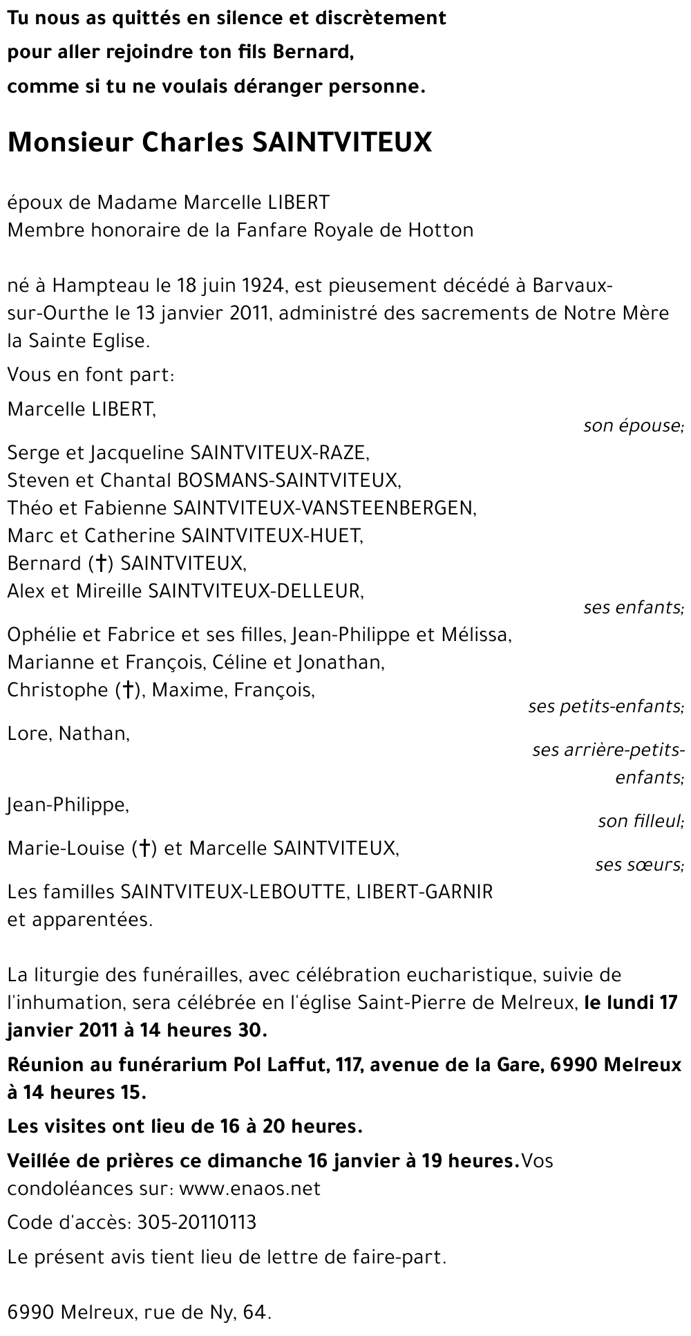 Charles SAINTVITEUX