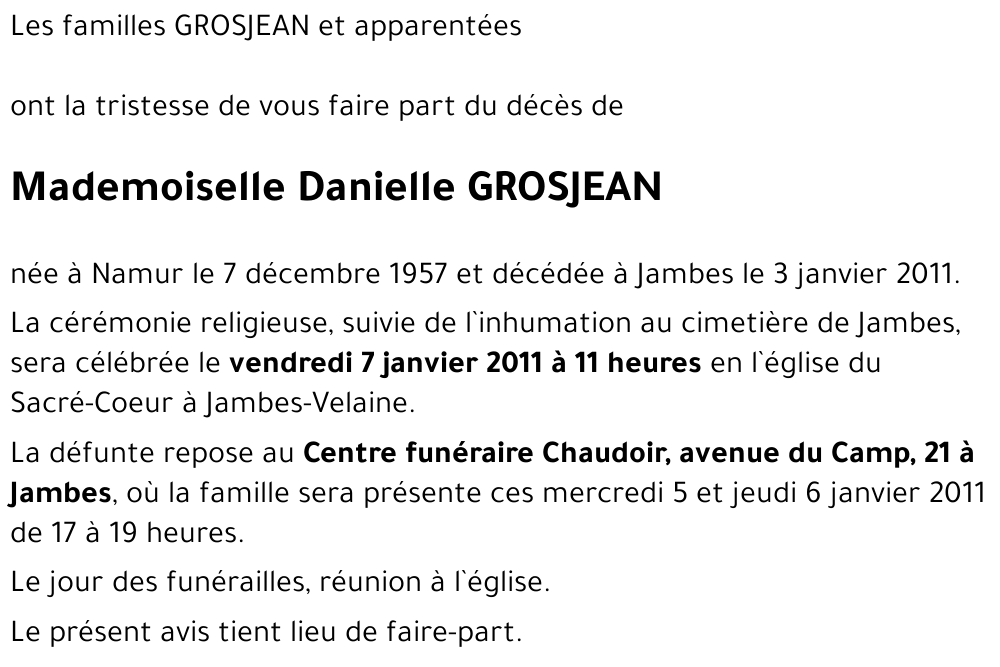 Danielle GROSJEAN