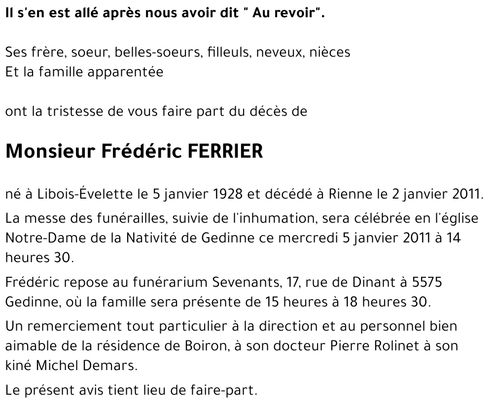 Frédéric FERRIER