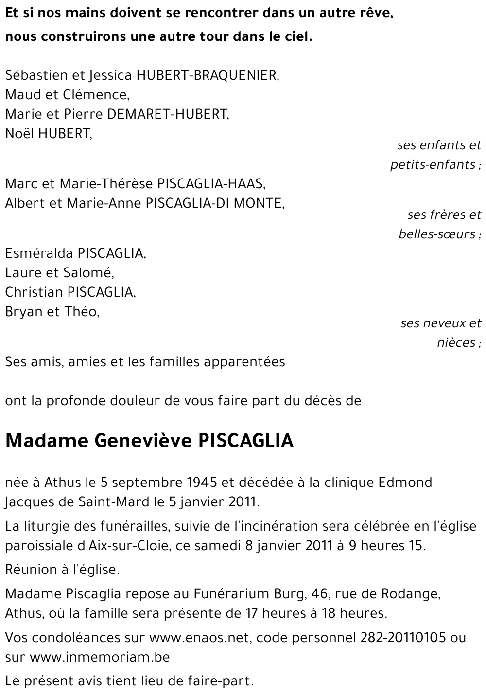 Geneviève PISCAGLIA