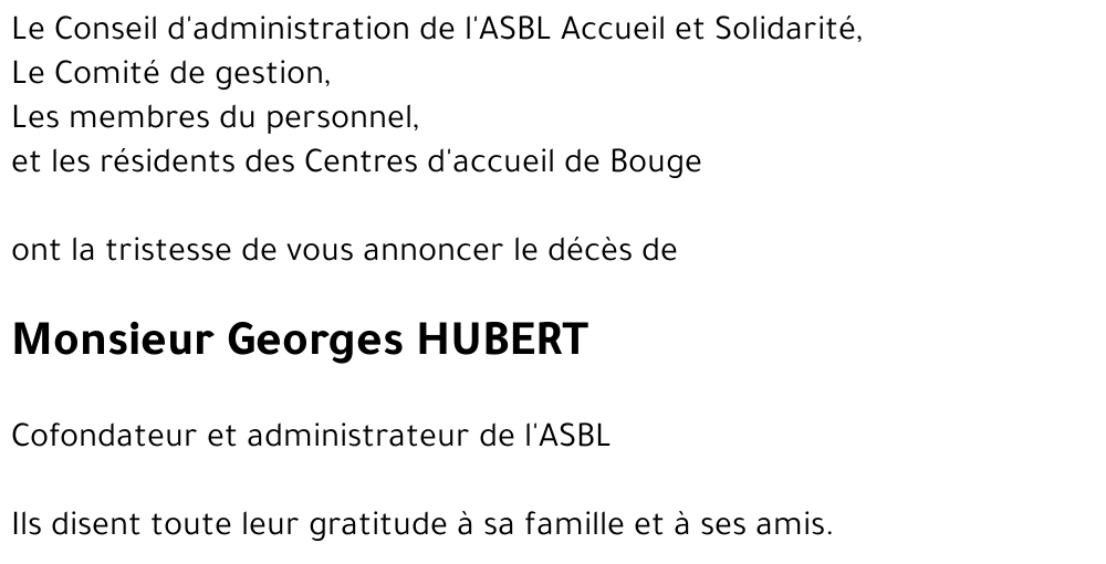 Georges HUBERT
