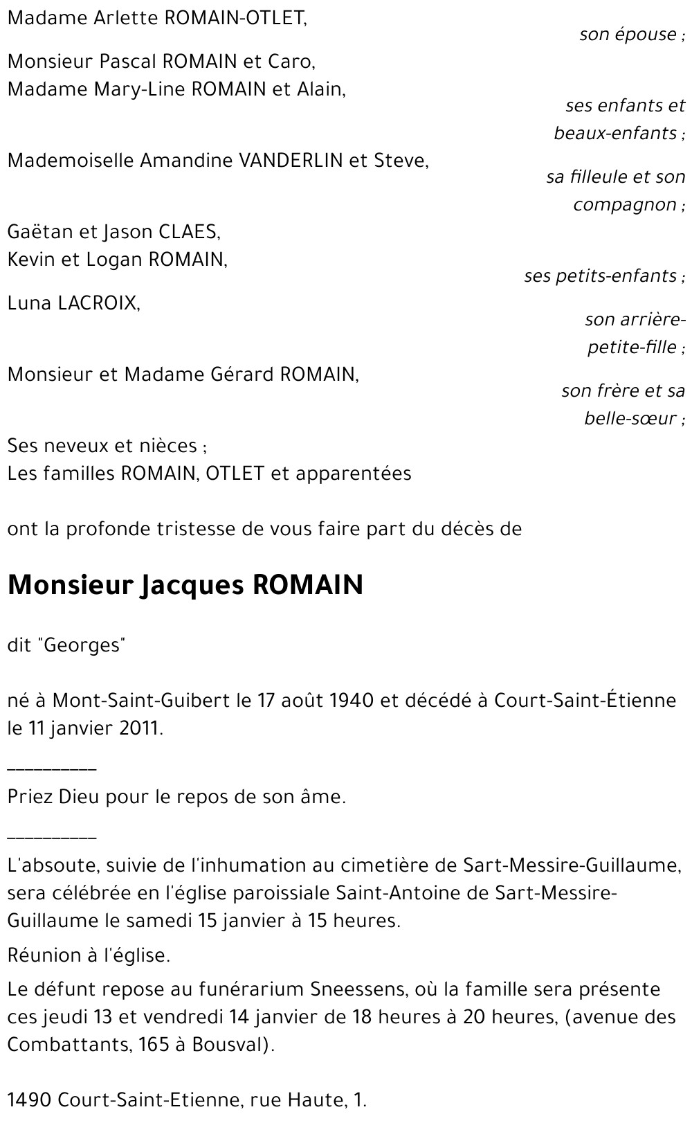 Jacques ROMAIN