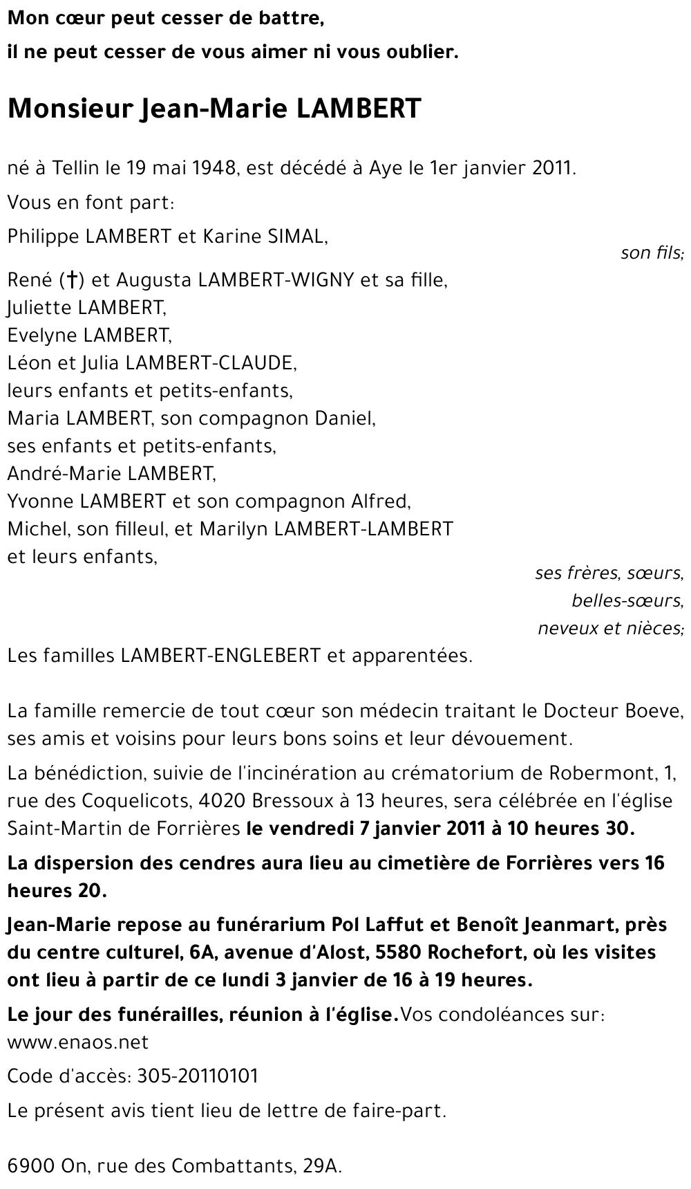 Jean-Marie LAMBERT