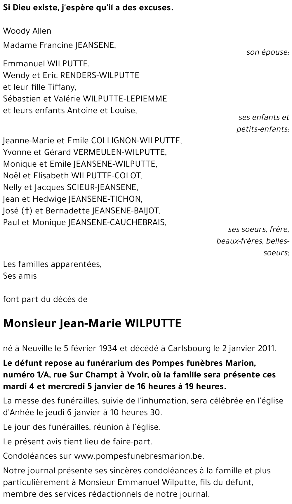 Jean-Marie WILPUTTE