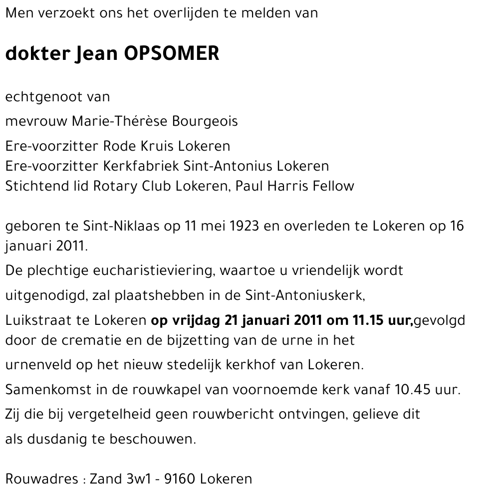 Jean OPSOMER