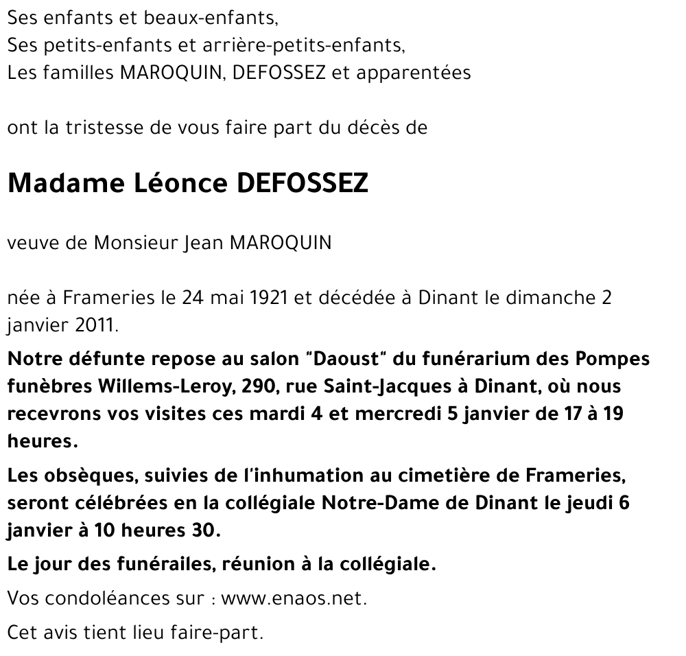 Léonce DEFOSSEZ