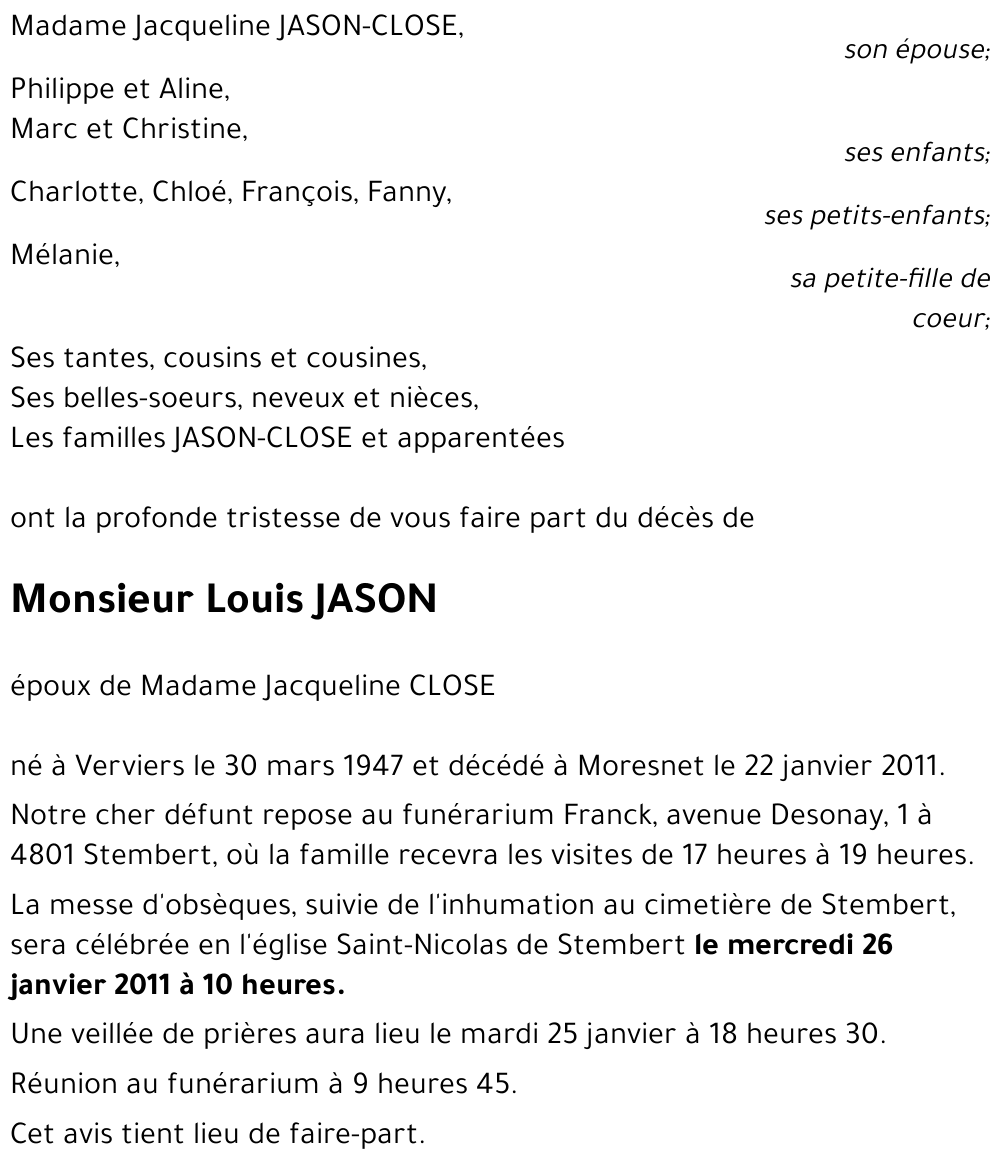 Louis JASON