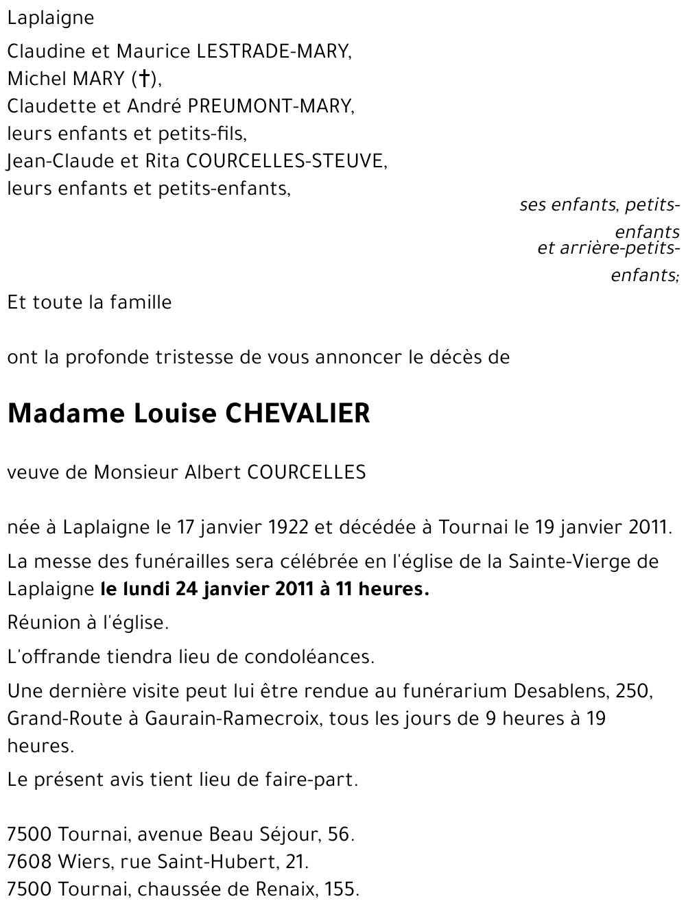 Louise CHEVALIER