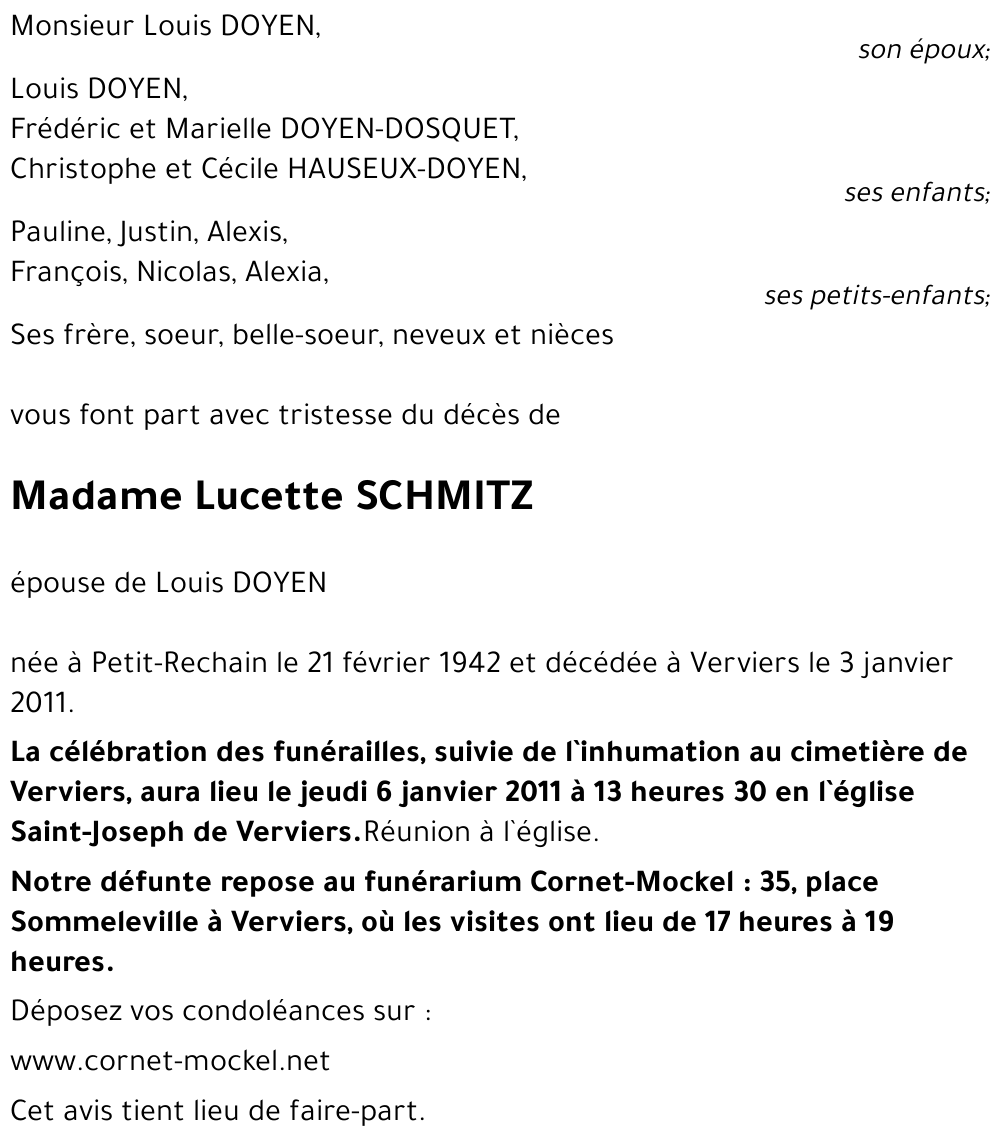 Lucette SCHMITZ