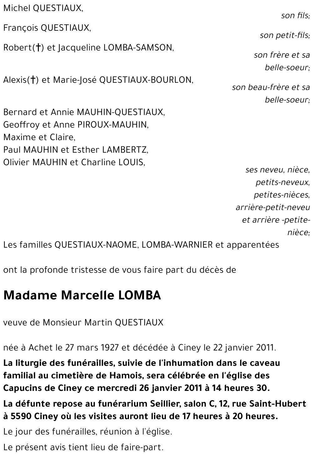 Marcelle LOMBA