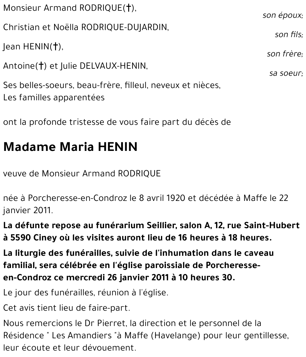 Maria HENIN
