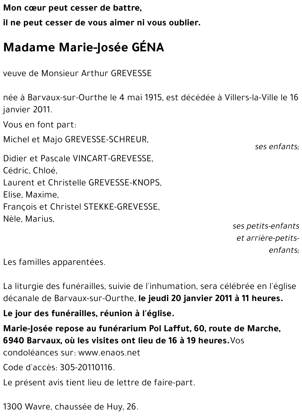 Marie-Josée GÉNA