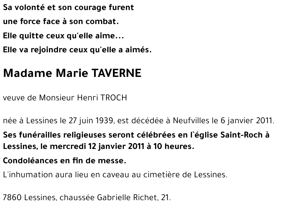 Marie TAVERNE