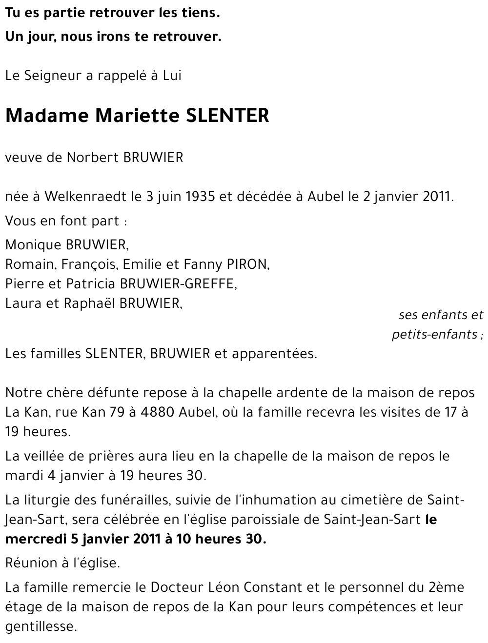 Mariette SLENTER