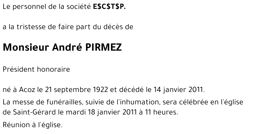  PIRMEZ