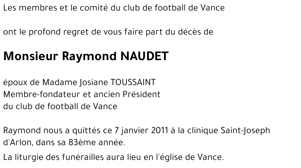 Raymond NAUDET