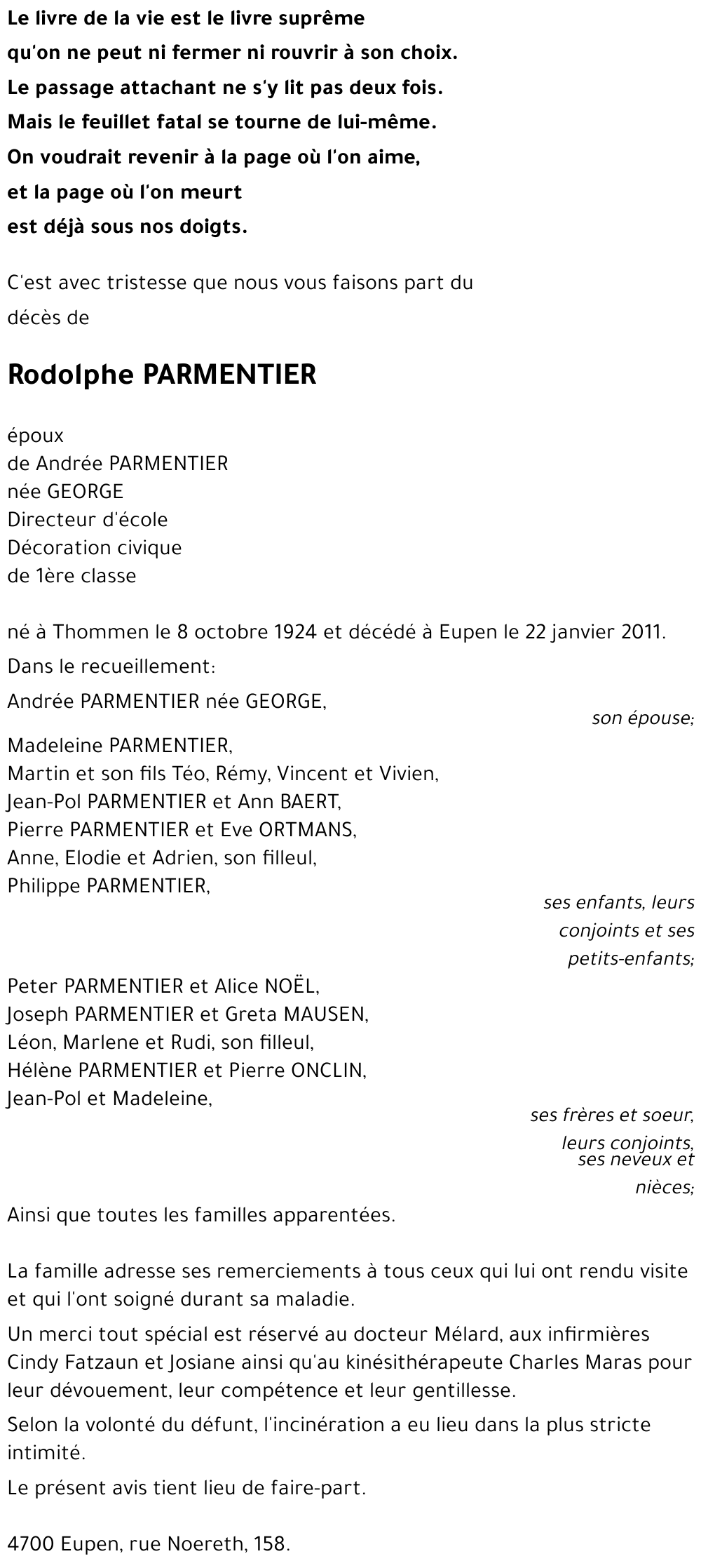 Rodolphe PARMENTIER
