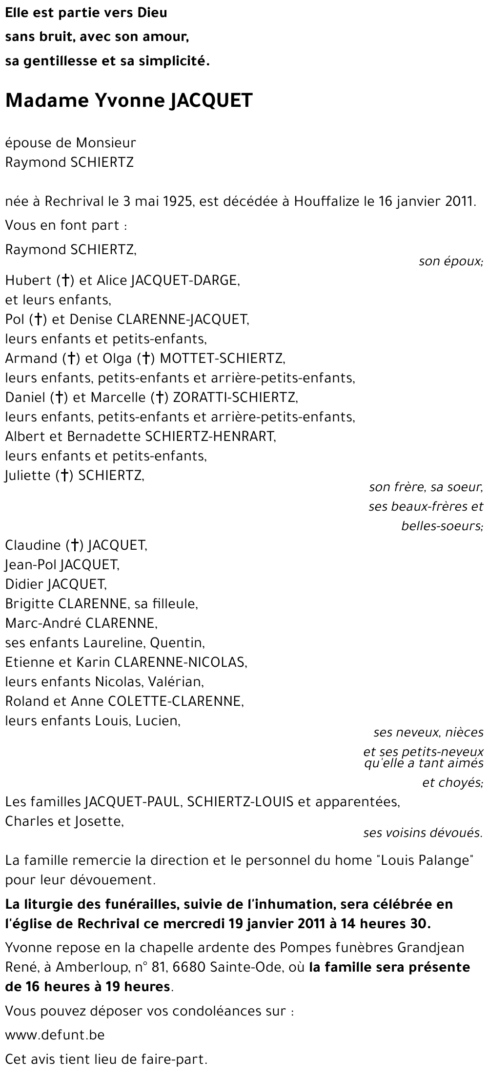 Yvonne JACQUET