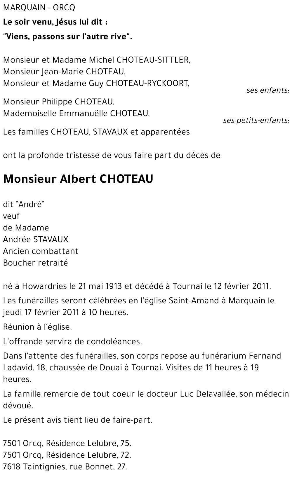 Albert CHOTEAU