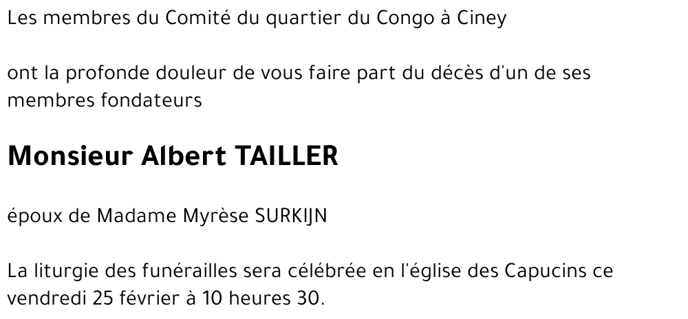 Albert TAILLER