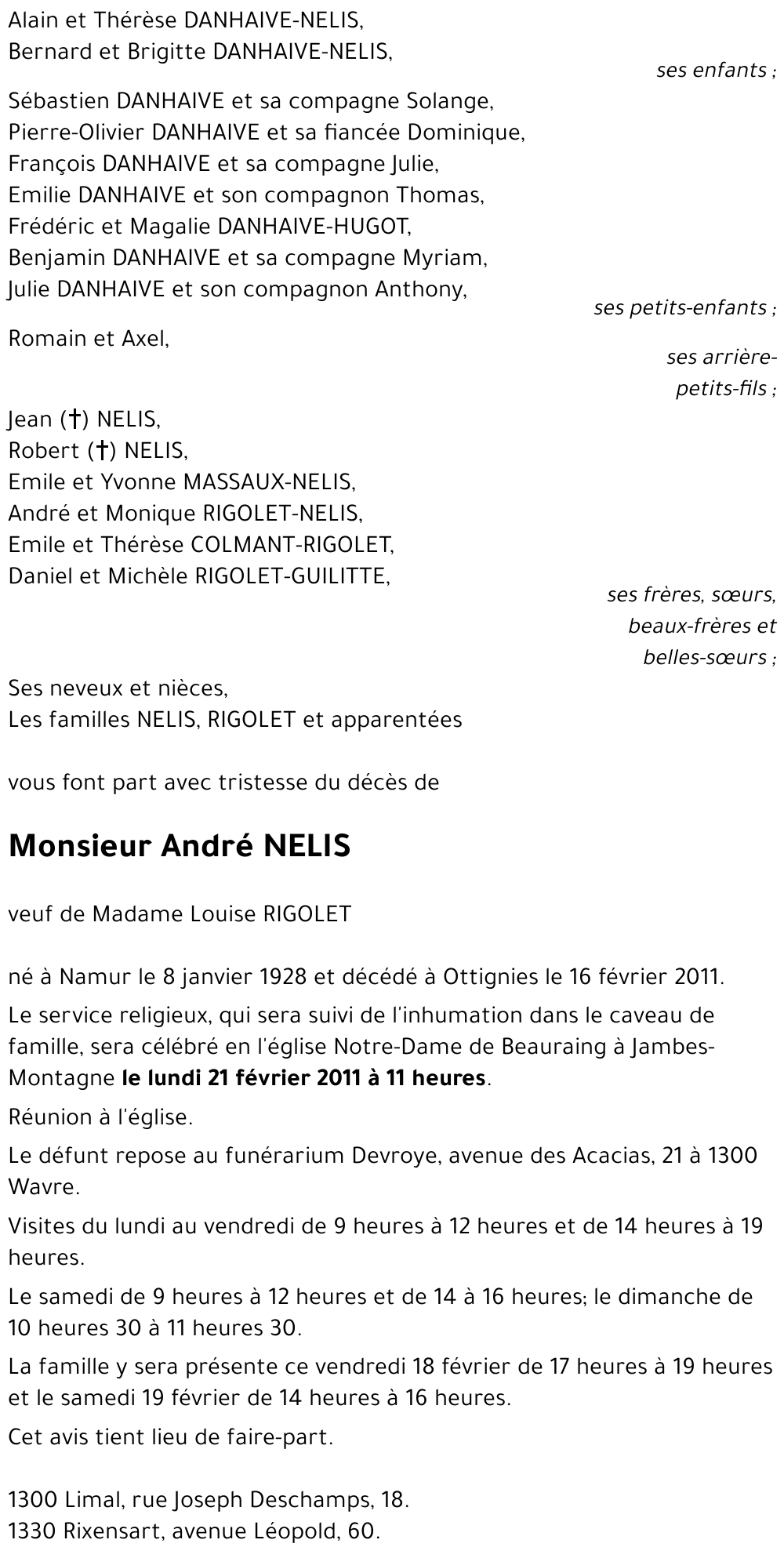 André NELIS