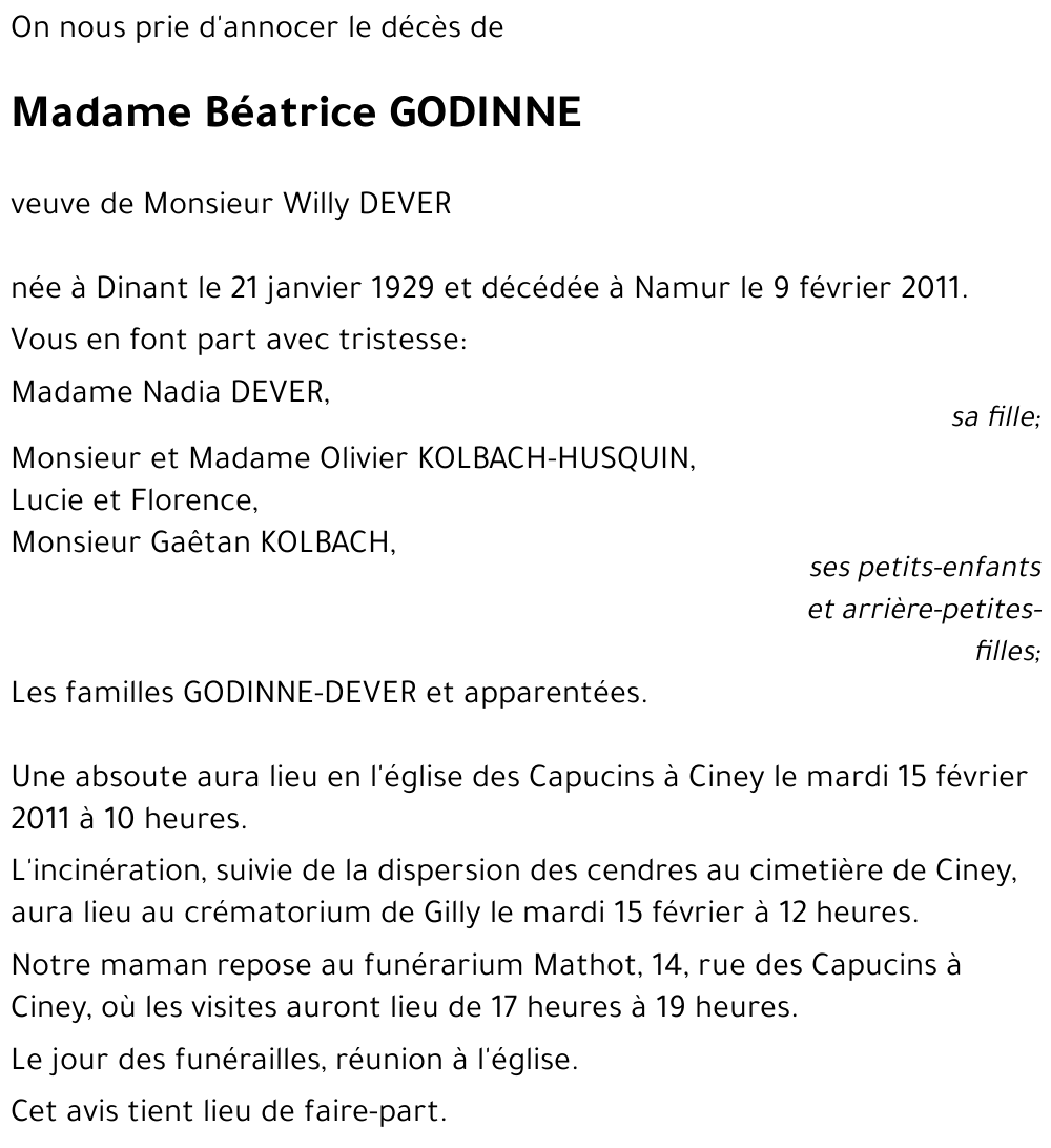 Béatrice GODINNE