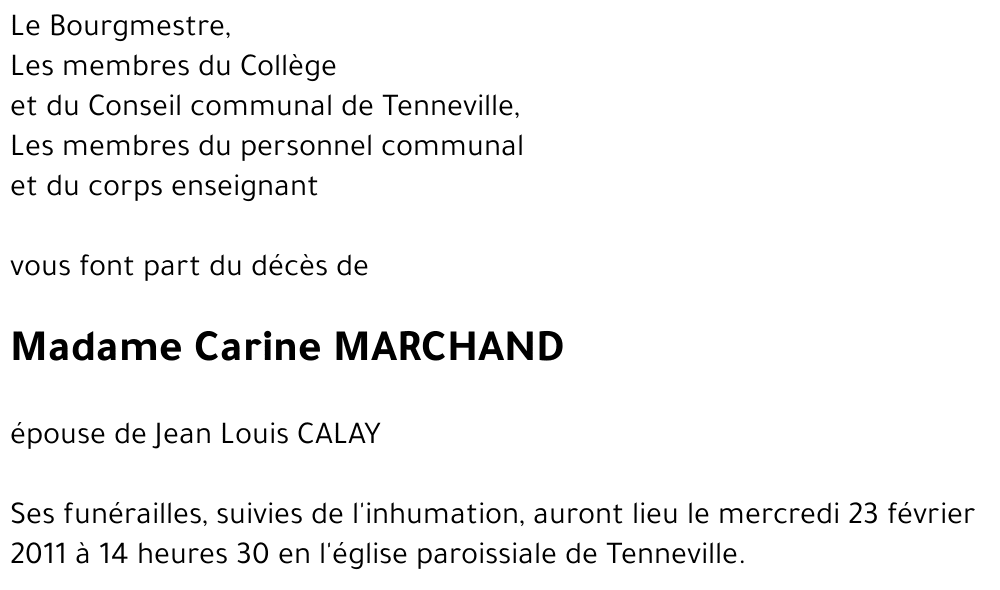 Carine MARCHAND